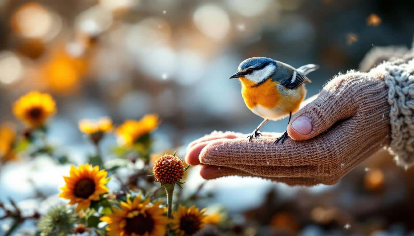 discover essential gardening tips to support and protect birds through the winter months, ensuring they stay healthy and safe during the cold season.